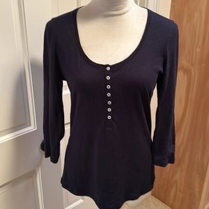 Boden cotton three quarter sleeved tee shirt!